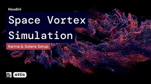 Houdini Space Vortex Simulation Rendered in Karma & Solaris