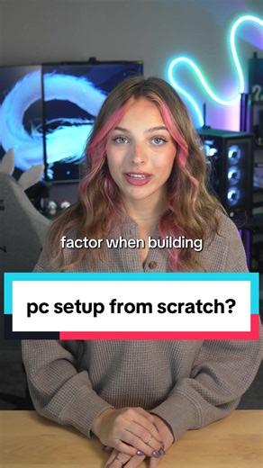 a pc setup from scratch #lindseyszn #techbaddie #techtok #tiktoklearningcampaign #tiktokencyclopediacontest