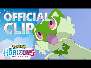 Sprigatito Evolves! | Pokémon Horizons: The Series | Official Clip