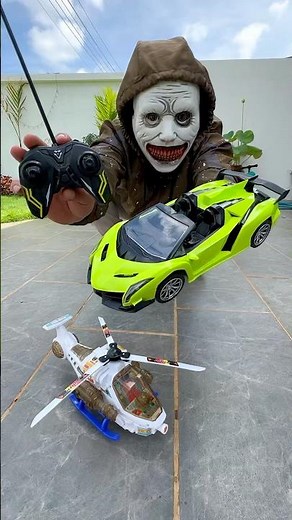 Green RC Lamborghini Car Unboxing & Testing 🚘💥