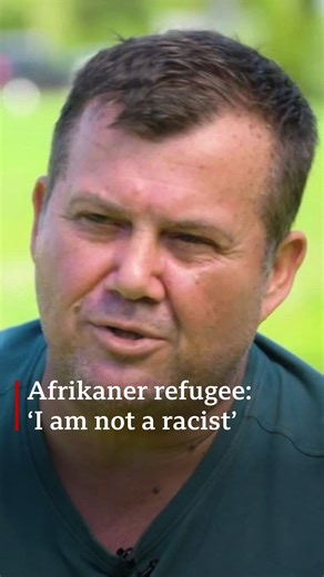 One of the 59 Afrikaners – white South Africans – to arrive in the United States as refugees under Donald Trump’s controversial resettlement programme claims he is ‘not racist’. Charl Kleinhaus has told the BBC his farm property was destroyed and he fled to the US so his family could be safe. President Trump says the Afrikaners are suffering race discrimination and are victims of what he calls a ‘white genocide’, claims which have been widely discredited. The South African president has called t
