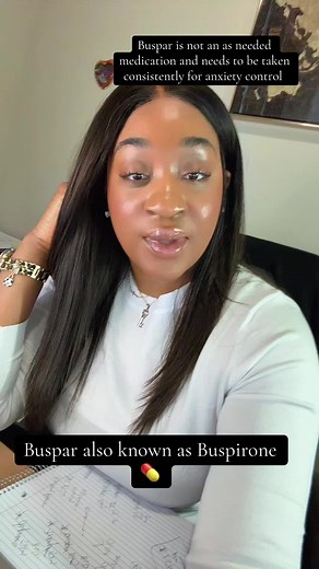 Buspar can be a safer option for those who are looking for a non sedating and non addictive medication option for anxiety treatment 💊 Discuss with your provider if you feel you may benefit from this medication option! *educational purposes only* #pmhnp #medtiktok #nursepractitionerstudent #anxietyrelief #nursepractitioner