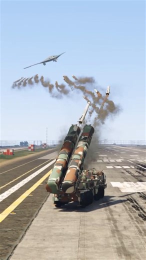 Today S-500 Advanced Defense System Launch Blasttic Missile At B-21 Bomber Gtav