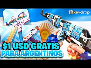 Consigue 1USD GRATIS con mi CODIGO en KEYDROP