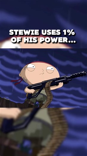 When STEWIE Used 1% Of His POWER 💀 | Family Guy #shorts