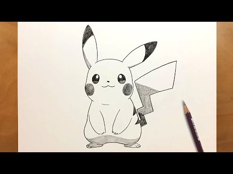 Easy Pikachu Drawing || Step by Step Pokemon Character || Anime Sketch for Beginners