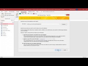 How to Link a Delimited Text file to MS Access Table - Office 365