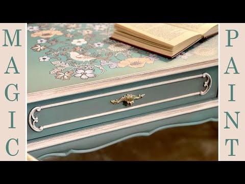 Makeover of a desk with Brocante! The new colour! No Primer! No Sanding! Elisa&MagicPaint!