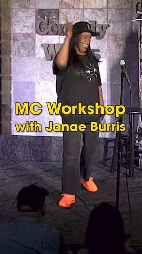 Don't miss your chance to join Janae Burris for a crash course in hosting stand-up comedy shows! Designed for comics who are early in their comedy journey and looking to add hosting skills to their list of tools, as well as seasoned comics hoping to expand on what they already know. Limited spots available! Reserve yours at comedyworks.com! 👈 | Comedy Works