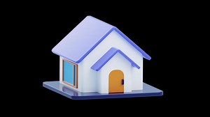 3D Animation of Smart Home on Alpha Channel
