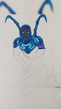 How to draw blue beetle drawing tutorials