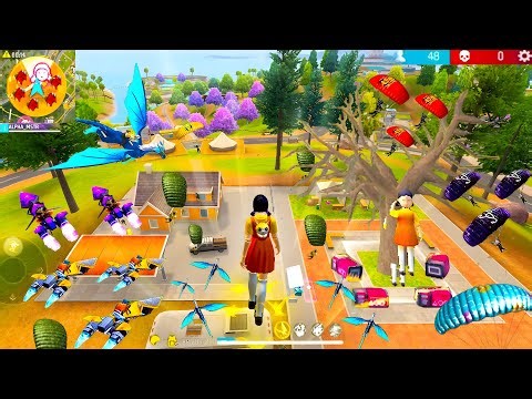 SQUID GAME 😱💀 WOODPECKER+MP5 99% Headshot Rate ⚡| Solo Vs Squad🪂 Full Gameplay| Intel i5 💻 FreeFire