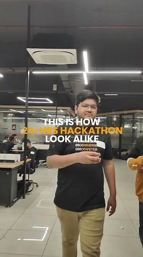 24-hrs hackathon is fun when you have super talented teams to compete 🚀 #hackathon #offline #coding