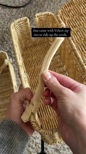 Tidy Home Office with This Cord Management Hack #DeskOrganization #HomeOfficeHacks