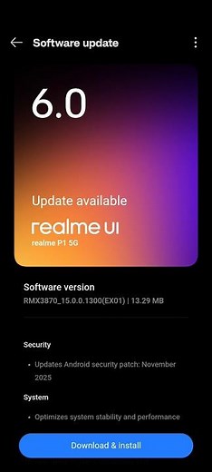 Finally realme P1 5G New update security patch #shorts #realme #mrnavin