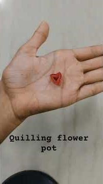 Quilling flower pot #diy#craft#mini flower pot#quilling