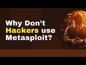 Why Don't Hackers Use Metasploit?