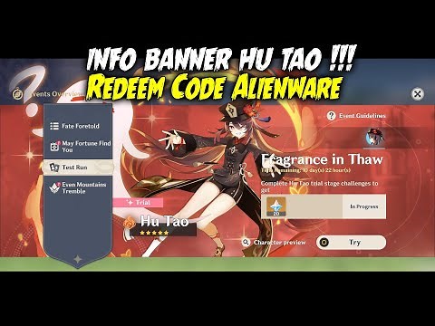 Redeem Code Alienware - PV XIAO yg mungkin kalian Belum Liat - Banner HU TAO