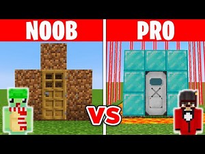 Minecraft NOOB vs PRO: SAFEST SECURITY HOUSE BUILD CHALLENGE