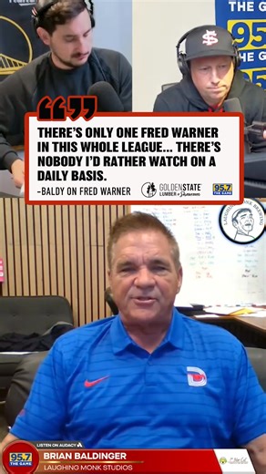 Baldy on Fred Warner 🥺 | 95.7 The Game