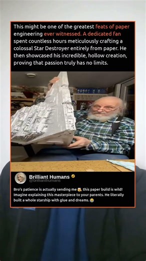 This might be one of the greatest feats of paper engineering ever witnessed.