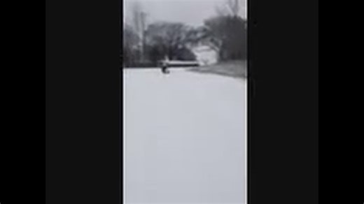 Sledding in the snow