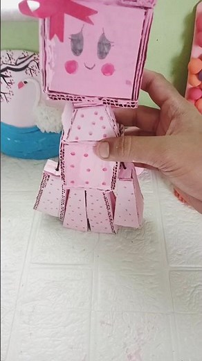 DIY Cardboard RAGDOLL so CUTE and EASY #diy #paperdoll #ragdolls #shorts #craft