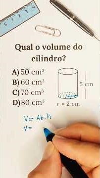 Spatial geometry: What is the volume of a cylinder? #mathematics #geometry