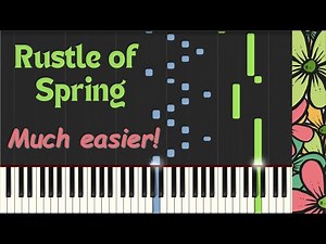 Rustle of Spring - Easier to Play! | Synthesia Piano Tutorial