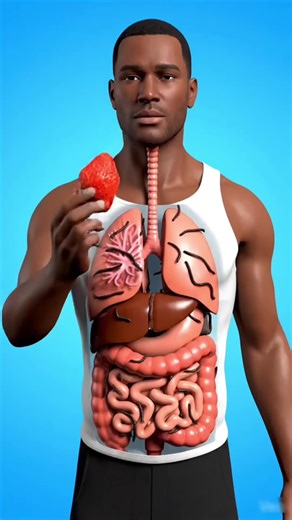 Strawberry's Amazing Journey Inside Your Body
