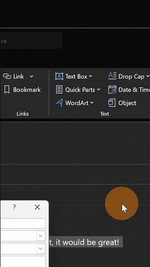 ⚡ How to use quick parts to create templates in Outlook #shorts