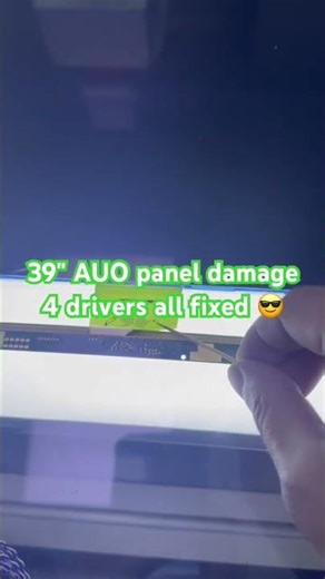 T390HVN0.3 damage 4 drivers all fixed 😉 #panel #auo #tv