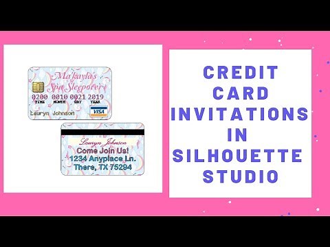 PVC Credit Card Invitations in Silhouette Studio Printed with Canon MX922 J Disk Tray