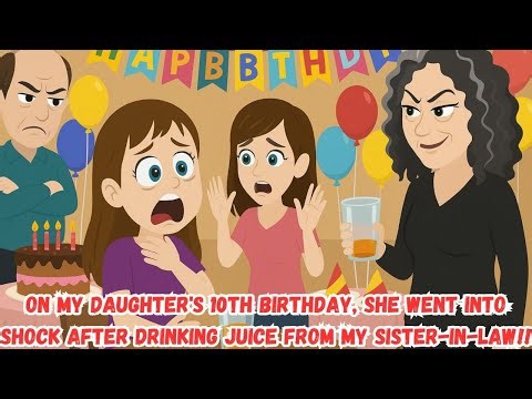 On My Daughter's 10th Birthday, She Went into Shock after Drinking Juice from my Sister-in-law!!