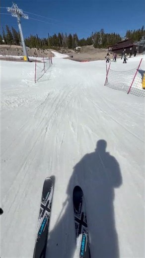 Skiing Snow Strip To Main Lodge Mammoth Mountain 🏔️⛷️