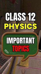 Most important topics for Class 12 🔥 | physics class 12 | #shorts #short