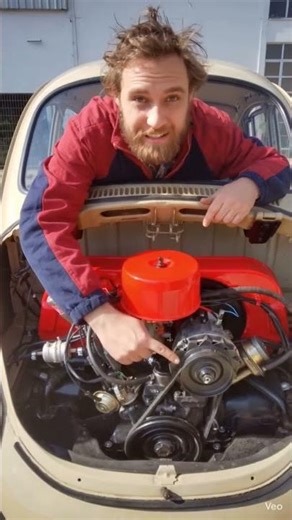 Avoid overheating of the Beetle's engine oil. #beetle #fan #cooling