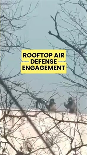 Rooftop Air Defense Explodes Kamikaze Drone Mid-Flight #warinukraine