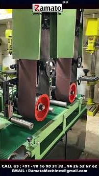 Ramato®© SINGLE & DOUBLE HEAD Automatic Conveyor Belt Grinder | Rajlaxmi Machine Tools, Rajkot India