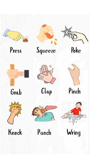 Touch Action | Vocabulary #shorts