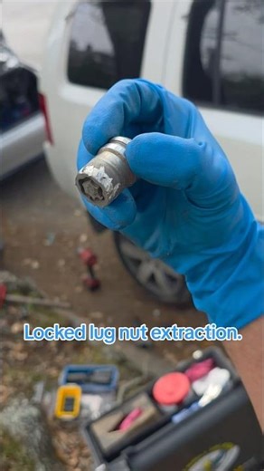 Locked Lugnut Removal #MobileTireService#LockedLugNut#RoadsideAssistance#TireChange#NewOrleans
