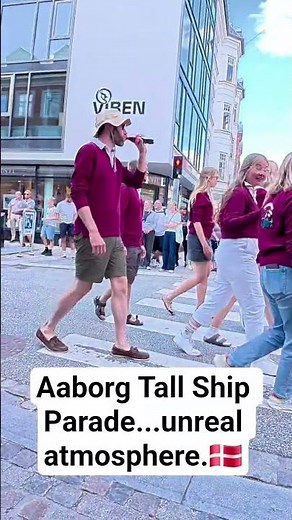 The World's Happiest Sailor Parade! 🌍⚓ Tall Ships Races Aalborg 2026 #Shorts