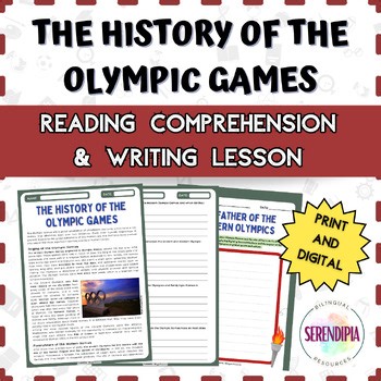 History of Ancient & Modern Olympic Games READING COMPREHENSION | Middle School