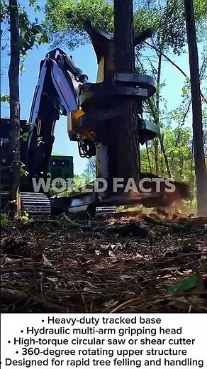 Powerful Feller Buncher Machine – Extreme Tree Cutting Technology