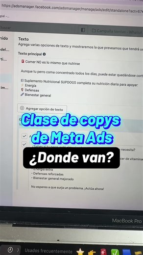 Consejos para crear copys efectivos en Meta Ads