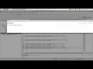 16 JAVA Networking URL decoder encoder