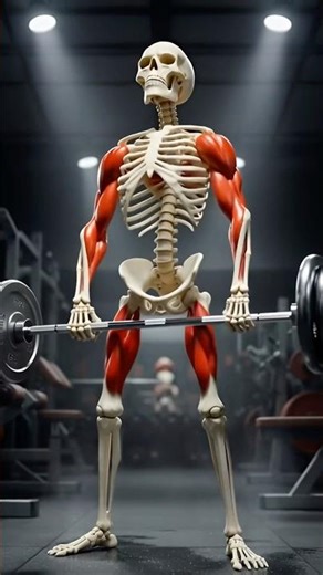 Fat Skeleton vs Muscular Skeleton (Gym Transformation) 💀💪