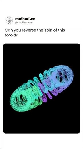 A toroidal coil traps the magnetic field inside the ring #math