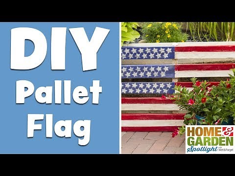 DIY American Flag Pallet