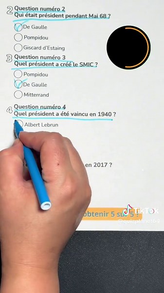 QUIZ HISTOIRE DE FRANCE — PRÉSIDENTS & ÉVÉNEMENTS #quiz